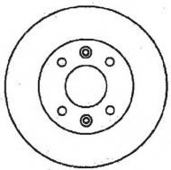 Тормозной диск BENDIX 561252B