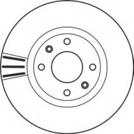 Тормозной диск BENDIX 562129B