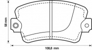 Комплект тормозных колодок BENDIX 571246B