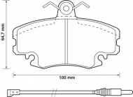 Комплект тормозных колодок BENDIX 571526B