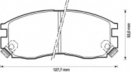 Комплект тормозных колодок BENDIX 572381B