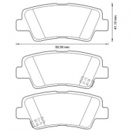 Комплект тормозных колодок BENDIX 572629B