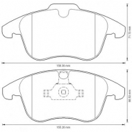 Комплект тормозных колодок BENDIX 573201B