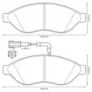 Комплект тормозных колодок BENDIX 573260B