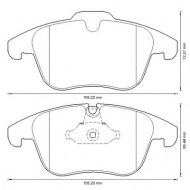 Комплект тормозных колодок BENDIX 573311B