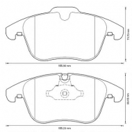 Комплект тормозных колодок BENDIX 573336B