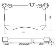 Комплект тормозных колодок BENDIX 573356B