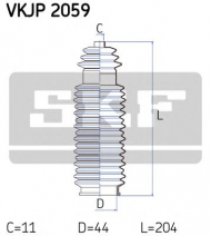 Комплект пыльника SKF VKJP 2059