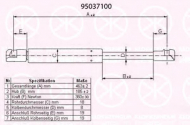 Газовая пружина KLOKKERHOLM 95037100