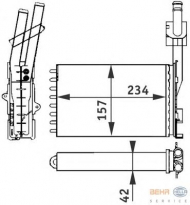 Теплообменник HELLA 8FH 351 313-051