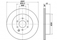 Тормозной диск HELLA 8DD 355 115-851