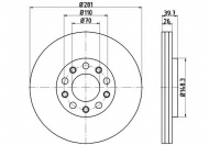 Тормозной диск HELLA 8DD 355 117-231