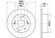 Тормозной диск HELLA 8DD 355 114-831
