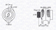 Генератор MAGNETI MARELLI 063310508010