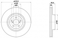 Тормозной диск HELLA 8DD 355 117-921