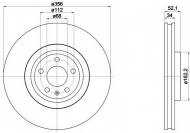 Тормозной диск HELLA 8DD 355 118-011