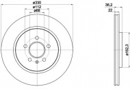 Тормозной диск HELLA 8DD 355 118-021
