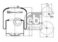 Баллон пневматической рессоры FEBI BILSTEIN 37899