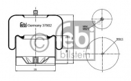 Баллон пневматической рессоры FEBI BILSTEIN 37902