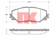 Комплект тормозных колодок NK 224595