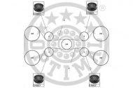 Ременный комплект OPTIMAL SK-1072