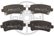 Комплект тормозных колодок OPTIMAL 12454