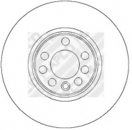 Тормозной диск MAPCO 25703