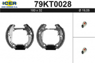 Комлект тормозных накладок ICER 79KT0028