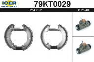 Комлект тормозных накладок ICER 79KT0029