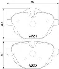 Комплект тормозных колодок PAGID T1769