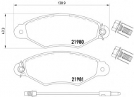 Комплект тормозных колодок PAGID T1634