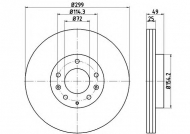 Тормозной диск PAGID 54807PRO