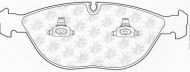 Комплект тормозных колодок QH Benelux BP1053