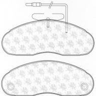 Комплект тормозных колодок QH Benelux BP1136