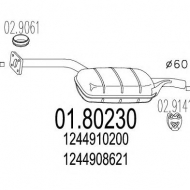 Амортизатор MTS 01.80230