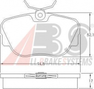 Комплект тормозных колодок A.B.S. 36664 OE