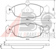 Комплект тормозных колодок A.B.S. 36771 OE