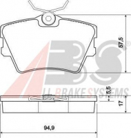 Комплект тормозных колодок A.B.S. 36983 OE