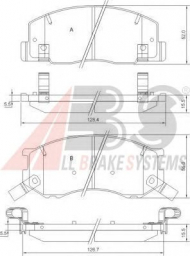 Комплект тормозных колодок A.B.S. 37399 OE