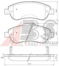 Комплект тормозных колодок A.B.S. 37650 OE