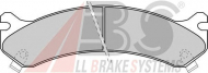 Комплект тормозных колодок A.B.S. 38784