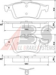 Комплект тормозных колодок A.B.S. P 59 042