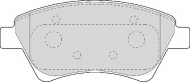 Комплект тормозных колодок NECTO FD6958A