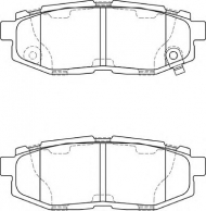 Комплект тормозных колодок NECTO FD7398A