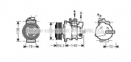 Компрессор AVA QUALITY COOLING AIK313