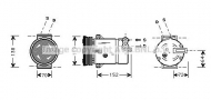 Компрессор AVA QUALITY COOLING OLK279