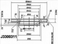 Тормозной диск NIPPARTS J3300311