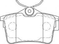 Комплект тормозных колодок DURON DBP344250