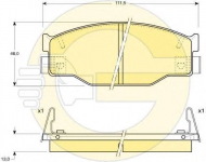 Комплект тормозных колодок GIRLING 6109359