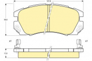 Комплект тормозных колодок GIRLING 6111799
